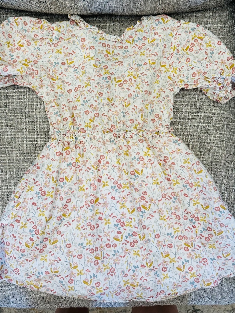 Pehr Ruffle Puff Sleeve Dress 3 T